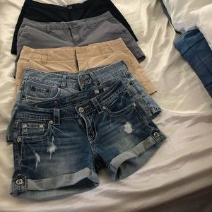 Lot of shorts 5 pair MiSS Me, old navy, gap& bke